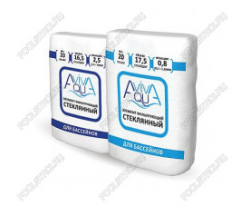 Песок стеклянный Aquaviva, фракция 2.0 - 4.0 мм, 20 кг