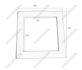 Лицевая рамка скиммера Aquaviva Standard EM0010 01051049